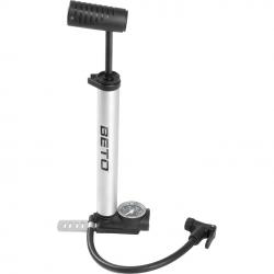 Насос BETO, алюминий, ножной упор с манометром, универсальная головка, Т-ручка, 5-470235 - фото