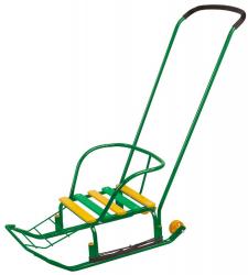 Санки детские ТИМКА 3К, зеленый - фото