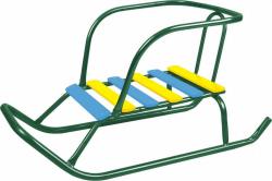 Санки Ветерок 5 Зеленый В5+/З/Ника/ спинка - фото