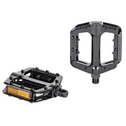 Педали STG FP-925, платформа, алюм, ось 9/16", насып. подшип., черные - фото