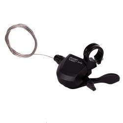 Шифтер Microshift SL-M850, левый, 2 скорости, трос 1800 мм, черный - фото