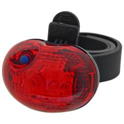 Фонарь велосипедный STG, задний , 1 супер светодиод, 3 функции - фото