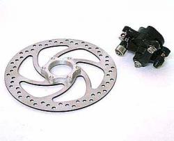 Дисковый тормоз DSL-04 + ротор 160мм (набор) - фото