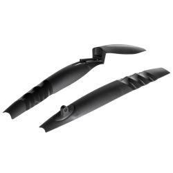 Комплект крыльев Bike Parts PM-35, 26-28", пластик, черный - фото