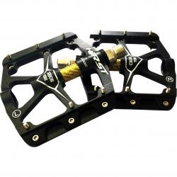 Педали Horst H200, алюминий, ось Cr-Mo+Carbon, 99*101*11 мм, 300 г, черный, 00-170815 - фото