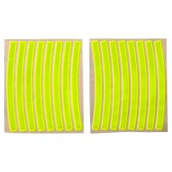 Светоотражатель STG наклейки на обод. - фото