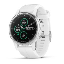Часы GARMIN Fenix 5S Plus Sapphire (White/White Band) - фото