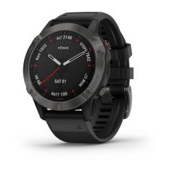 Часы GARMIN Fenix 6 Sapphire (Gray/Black Band) - фото