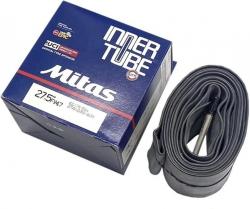 Камера Mitas 27.5x2.5/3.0", велониппель 47 мм, черный - фото