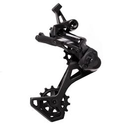 Переключатель задний Microshift AdventX RD-M6205AM, 10 ск., Clutch, средняя лапка, алюминий, черный - фото