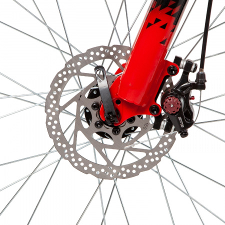 Велосипед NOVATRACK EXTREME Disc 20" (2021) (Велосипед NOVATRACK 20" EXTREME красный,  сталь, 6 скор., Shimano TY21/Microshift TS38, дисковый тор)