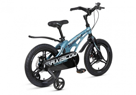 Велосипед Maxiscoo Cosmic Deluxe 16 (2025) (Велосипед Maxiscoo COSMIC 2025 DELUXE 16" Стальной Синий, MSC-C1644D)