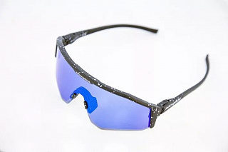 Очки велосипедные Rockbros, оправа черная, линзы с поляризацией голубые, RB_14130001001 - фото