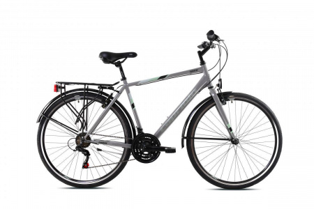 Велосипед CAPRIOLO SUNRISE MAN 28'' (2023) (Велосипед городской CAPRIOLO SUNRISE MAN 28" Серый/Чёрный, 20" Сталь,921596-20)
