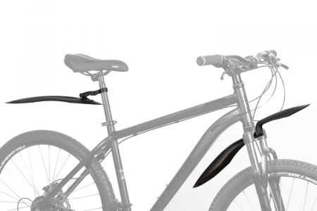 Комплект крыльев Bike Parts FS-01, 24-26" (Комплект крыльев Bike Parts FS-01, 24-26", черный)