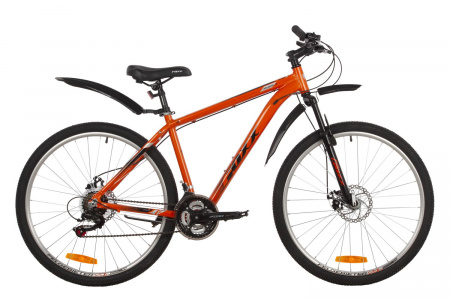 Велосипед FOXX ATLANTIC D 27.5" (2022) (Велосипед FOXX 27.5" ATLANTIC D оранжевый, алюминий, размер 18")