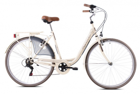 Велосипед CAPRIOLO DIANA 28'' (2023) (Велосипед городской CAPRIOLO DIANA 28" Бежевый/Коричневый, 20" Сталь,919757-20)