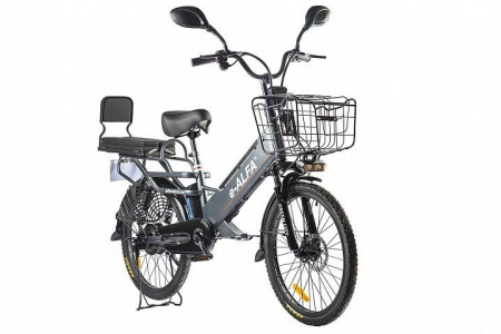 Электровелосипед Eltreco GREEN CITY e-ALFA GL (Велогибрид GREEN CITY e-ALFA GL, Серебристый, 022862-2389)