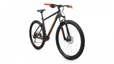 Велосипед FORWARD SPORTING 29 XX (2021) (Велосипед FORWARD SPORTING 29 XX (29" 9 ск. . 19") , черный матовый/золотой, RBKW1M198019)