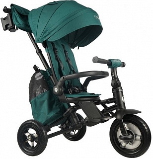 Велосипед трехколесный QPlay Nova Plus, с ручкой управления - фото