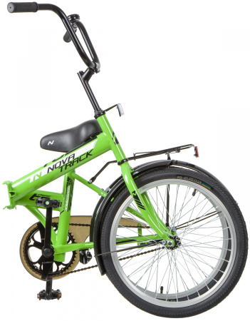 NOVATRACK TG-20 CLASSIC New 20" (2020) (Велосипед NOVATRACK 20" складной, TG30, салатовый, тормоз нож,двойной обод,сид.и руль комфор)