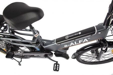 Электровелосипед Eltreco GREEN CITY e-ALFA GL (Велогибрид GREEN CITY e-ALFA GL, Серебристый, 022862-2389)