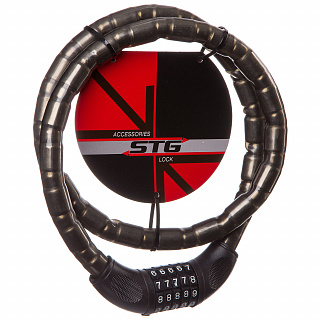 Велозамок STG TY228 кодовый 18 мм х 120 см - фото