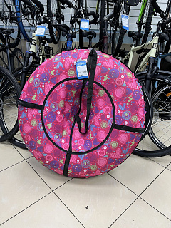 Тюбинг 105см Ватрушка ткань с рисунком 15-107Р - фото