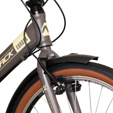 Велосипед Novatrack Aurora 3.6 24" (2024) (Велосипед NOVATRACK 24" складной, AURORA, коричневый, Shimano 6 speed, TY21/TS38)