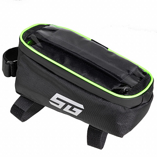 Велосумка на раму STG модель FB-016, с отделением для телефона, 20х11х9 см - фото