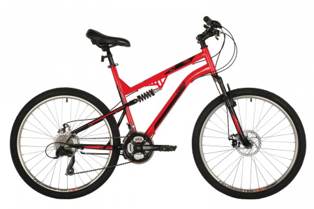 Велосипед FOXX MATRIX 26" (2021) (Велосипед FOXX 26" MATRIX красный, сталь, размер 18")