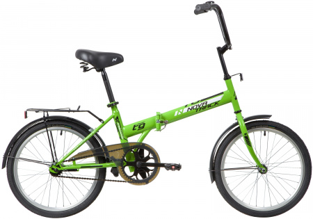 NOVATRACK TG-20 CLASSIC New 20" (2020) (Велосипед NOVATRACK 20" складной, TG30, салатовый, тормоз нож,двойной обод,сид.и руль комфор)