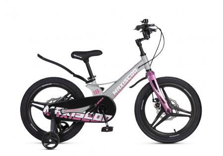 Велосипед Maxiscoo Space Deluxe 18 (2025) (Велосипед Maxiscoo SPACE 2025 DELUXE 18" Серый Жемчуг, MSC-S1843D)