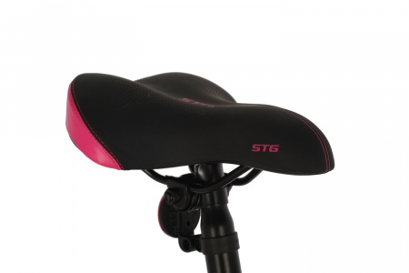 Велосипед STINGER LATINA 26" (2021) (Велосипед STINGER 26" LATINA фиолетовый, сталь, размер 19", MICROSHIFT)