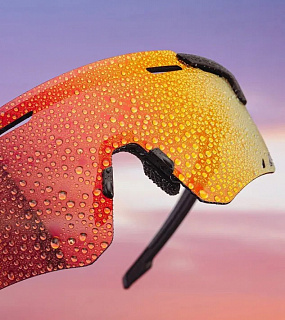 Очки велосипедные ROCKBROS, с поляризацией в черной оправе, с оранжевыми перфорированными линзами, RB_14110013006 - фото