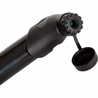 Насос ручной STG GP-77P, Schrader/Presta, HV/HP, пластик, черный - фото