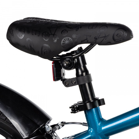Велосипед Novatrack Extreme V 16 (2025) (Велосипед NOVATRACK 16" EXTREME алюм., бирюзовый, полная защ.цепи, V-brake, короткие крылья, полная )