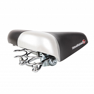 Седло HBAZ-0801A Novatrack комфортное, черно-серое - фото