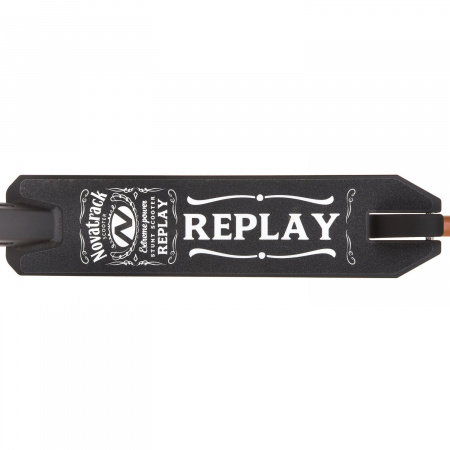 Самокат трюковый Novatrack REPLAY'20 (2021) (Самокат NOVATRACK REPLAY 110 PRO PL, PU колеса 110 мм с алюмин ободом, жесткость PU 88A, ab)