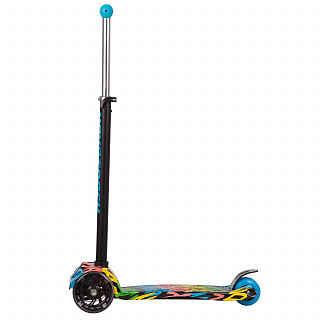 Самокат-кикборд Novatrack Rainbow Graffiti (2018) - фото