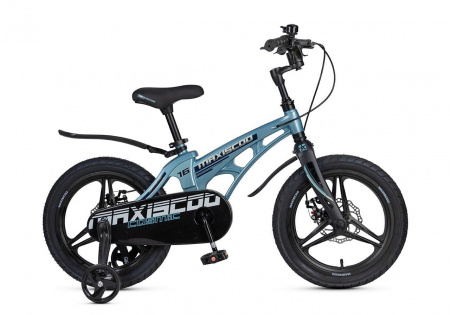Велосипед Maxiscoo Cosmic Deluxe 16 (2025) (Велосипед Maxiscoo COSMIC 2025 DELUXE 16" Стальной Синий, MSC-C1644D)