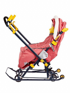 Коляска комбинированная "Ника Детям" НД 7-7, красный - фото