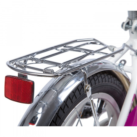 Велосипед NOVATRACK URBAN 16" (2019) (Велосипед NOVATRACK 16", URBAN, белый, полная защита цепи, тормоз нож., крылья и багажник хром.,)