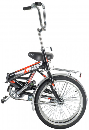 NOVATRACK TG-20 CLASSIC 20" (2020) (Велосипед NOVATRACK 20" складной, TG30, черный, тормоз нож, двойной обод, сидение комфорт и руль)