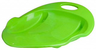 Санки пластиковые Снежный гонщик, цвет в ассортименте - фото