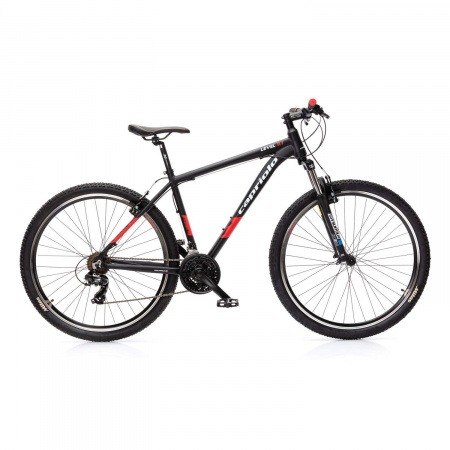 Велосипед CAPRIOLO LEVEL 9.1 29'' (2023) (Велосипед CAPRIOLO MTB LEVEL 9.1, рама алюминий 19'', колёса 29'' (чёрный (мат)-красный), 921547-19)