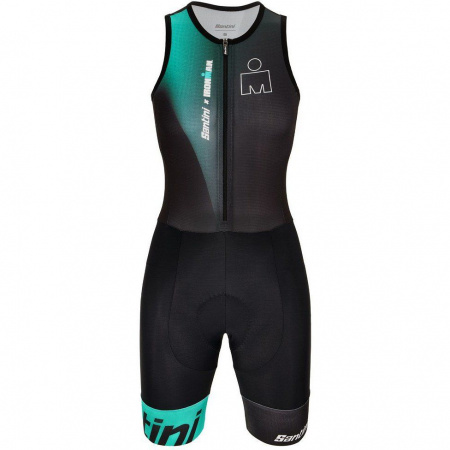 Трисьют без рукавов женский Santini Ikaika-Ironman Women's NS Trisuit (Трисьют без рукавов жен Santini Ikaika-Ironman Women's NS Trisuit/Зеленый-Черный,M,2I771IMGIKA.AC.M)