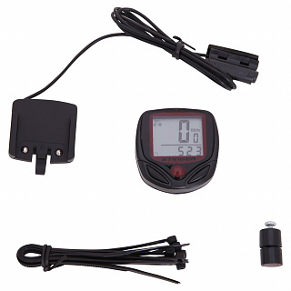 Велокомпьютер 15 функций. Проводной - фото