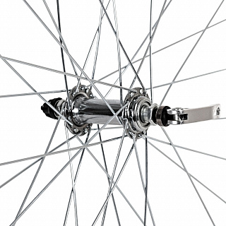 Колесо 28" переднее 32 спицы одинарный обод втулка SF-A08F - фото